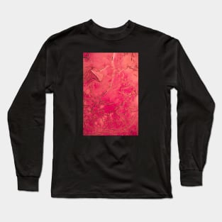 Hot pink etched texture Long Sleeve T-Shirt